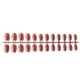 thumbnail image 5 of Guardurnaity Paquete de 24 uñas postizas de ataúd de bailarina DIY exquisitas uñas acrílicas 5 caqui Type2 NO2, 5 of 6