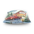 thumbnail image 4 of Ryvnso Vintage Truck Christmas Throw Pillow Covers Couch Pillowcases Decor for Bed Sofa 18" x 18", 4 of 7