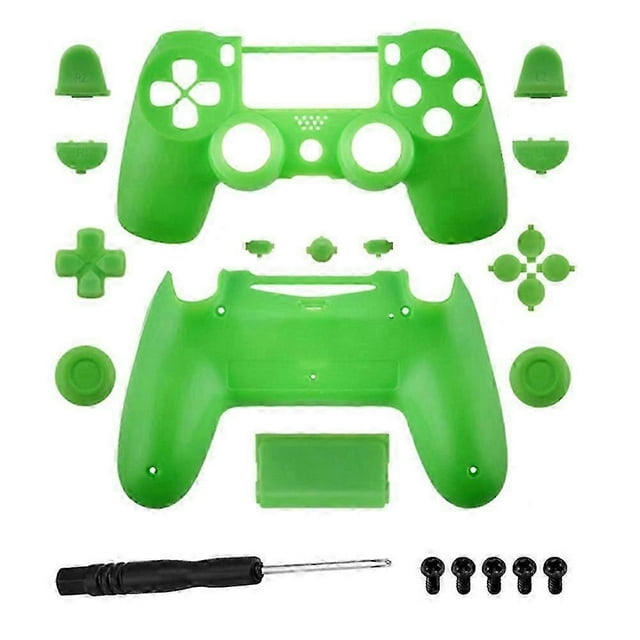 DATA FROG JDM-040 For Sony PS4 Slim Game Console Plastic Protective Shell Button Cover Set