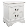 thumbnail image 1 of Coaster Louis Philippe Traditional 2-Drawer Wood Nightstand in White, 1 of 3