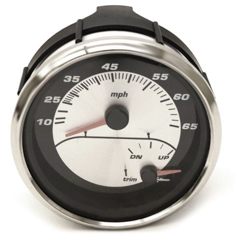 Faria Boat Multi-Function Gauge GSC058B | Mercury Trim Speedometer