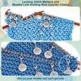 thumbnail image 4 of 5Pcs Acrylic Number Knitting Row Counter Chains and 5pcs Alloy Tree of Life Charm Locking Stitch Markers with Lobster Claw Clasps for DIY, 4 of 6