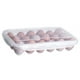 thumbnail image 3 of Ounissouiy Egg Holder Refrigerador Caja de bandeja de huevos con tapa Contenedor de almacenamiento de plástico apilable transparente Almacenamiento y organización del hogar 18 celdas Ounissouiy HA005023-02, 3 of 6