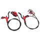 thumbnail image 2 of Juego de frenos hidráulicos Kit de freno de disco de bicicleta de montaña resistente al desgaste sensible de alta densidad para reemplazo Rojo, 2 of 10