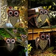 thumbnail image 5 of LINLIN Vintage Owl Metal Lanterns Hanging Solar Lantern Outdoor Garden Decorative Lights, 5 of 9