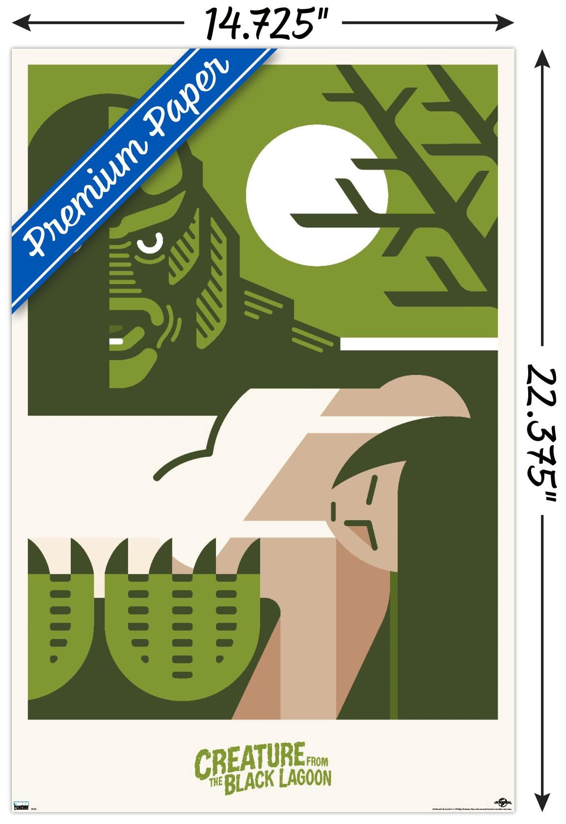 Creature from the Black Lagoon - Graphic Wall Poster, 14.725" x 22.375"