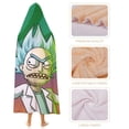 thumbnail image 4 of Rick And Morty Wearable Blanket Cloak Arctic Velvet Hooded Blanket Soft Fuzzy Hoodie Blanket Cape for Adults Kids 60"x80", 4 of 8