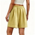 thumbnail image 5 of NTACZA Bermuda Trendy Shorts For Women High Elastic Waist With Pockets Wide Leg Walking For Relaxed Fit Vacation Beach Casual Shorts For Women, 5 of 6