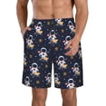thumbnail image 1 of Fotbe Astronaut Surfing Trajes de Baño Estampados para Hombre, Shorts de Verano de Secado Rápido, Ropa de Playa, Bañadores-Small, 1 of 6