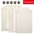 thumbnail image 5 of Recambio de cuaderno de hojas sueltas A5 B5, 20 agujeros, 60 hojas, carpeta en espiral, índice de papel, página interior, cuadrícula de puntos, papelería Connell en blanco, 5 of 5