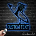 thumbnail image 4 of Handmadetneonsign Personalized Surfer Metal Wall Art LED Light, Custom Surfing Sign Home Room Decor, 4 of 5