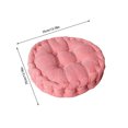 thumbnail image 3 of Honeeladyy Non Slip Chair Cushions for Dining Chairs, Solid Color Kitchen Chair Cushions 13.78"x13.78" Round Corduroy Chair Pads Comfortable Thickened and Soft Seat Cushion for Indoor Seat, Pink, 3 of 6