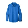 thumbnail image 3 of Port Authority LW808 Ladies Long Sleeve SuperPro React Twill Shirt , Strong Blue, S, Womens Button Down Shirts, 3 of 4