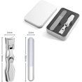 thumbnail image 5 of German Nail Clippers for Men Set of 2,Large Wide Jaw German Nail Clippers for Thick Nails, Professional Ultra Sharp Stainless Steel Toenail Splashless Nail Clipper (Black+Color), 5 of 7