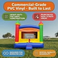 thumbnail image 2 of Pogo Crossover Inflatable Bounce House with Blower, Classic Rainbow Kids Jumper, 2 of 8