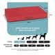 thumbnail image 4 of Cama Antiestrés de Foam para Perro Mediano y Gato, Colchoneta Lavable Esquimal (Rojo, 80x55 cm), 4 of 6
