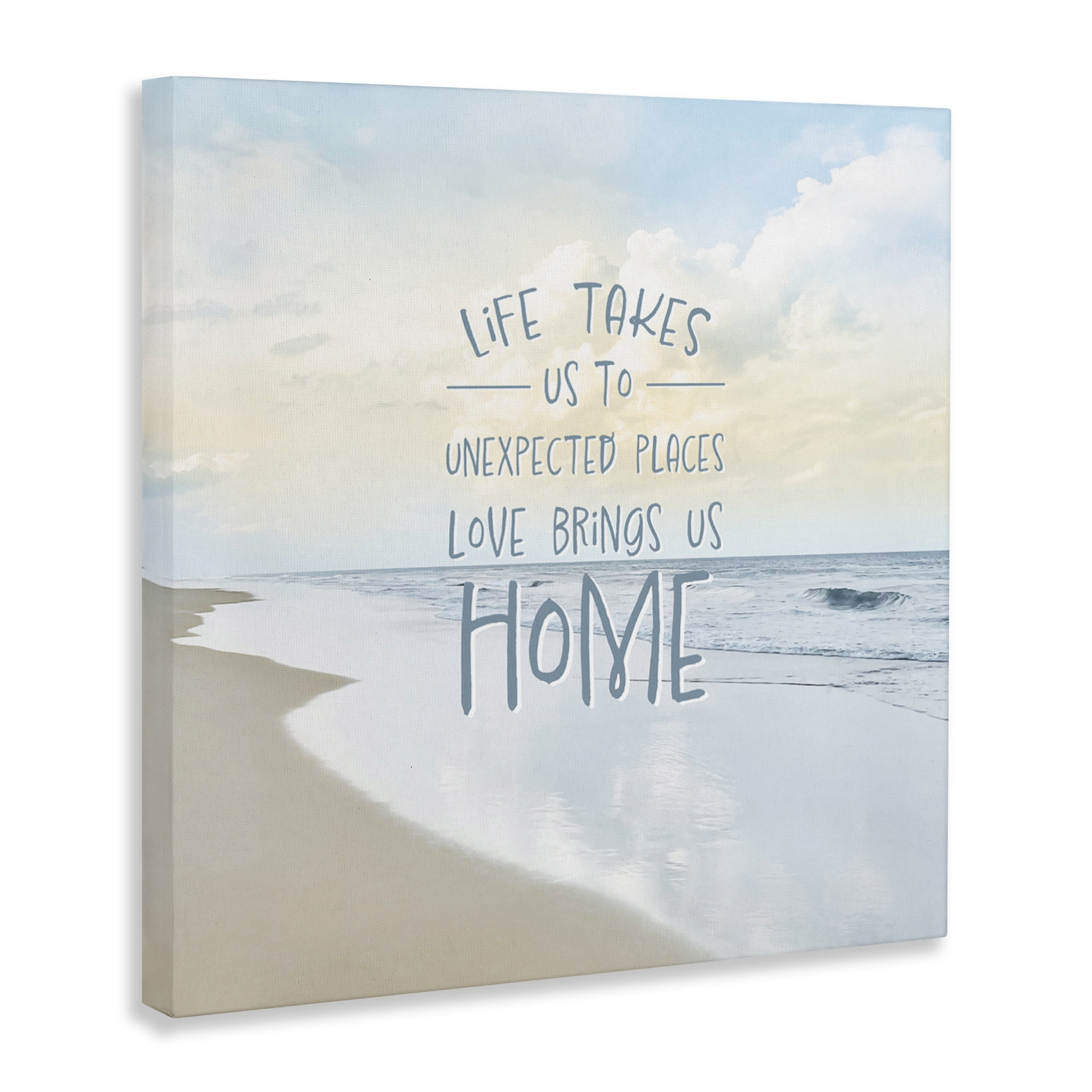 Stupell Industries Love Brings Us Home Inspiration Canvas Wall Art, design by Natalie Carpentieri