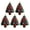 5PC, variant on 3.15in Dice Tree Pendant, Holiday Party Acrylic 2D Flat Tree Shape Dices Pattern Printed Ornament, for Home Office Keychain Backpack Hanging Decor, Gift for Friends and Dice Lover