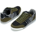 thumbnail image 3 of Alpine Swiss Liam Mens Fashion Sneakers Suede Trim Low Top Lace Up Tennis Shoes, 3 of 7