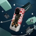 thumbnail image 3 of DistinctInk Tough Case for Apple iPhone 13 Pro MAX (6.7" Screen), Compatible with MagSafe Charging - Valentine's Day Belgian Tervuren Puppy, 3 of 6