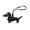 Black, variant on Fogun Small Dachshund Dog Keychain Pendant Lovely PU Leather Animals Keyring Charm for Purse Bag Backpack Handbag