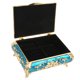 thumbnail image 5 of Caja de almacenamiento de joyas, joyero vintage, joyero de Metal brillante, joyero de rendimiento sólido Jadeshay A, 5 of 8