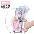 thumbnail image 6 of 40oz Cartoon Movie Stainless Steel Tumbler with Lid and Straw,Spill Proof Cartoon Travel Cup for Cartoon Lovers Double Wall Vacuum Insulated Coffee Mug with Handle Pink, 6 of 7