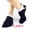 black, variant on Forzero 6Pcs 38-43 Size Outdoor Men'S Pure Cotton And Ankle Low-Cut Socks, Breathable 5-Finger Compression Running Socks