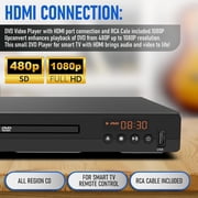 Philips 1080P All-Region DVD Player with HDMI and USB Input for TV, Cables included