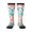 2 Black-1, variant on Sea Creatures print thigh-high socks, crafted for both men and women with a stretchy, high-opaque design perfect for daily wear
