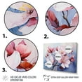 thumbnail image 3 of Designart "violet Magnolias Wilds" Abstract Botanicals Wall Art Print, 3 of 5