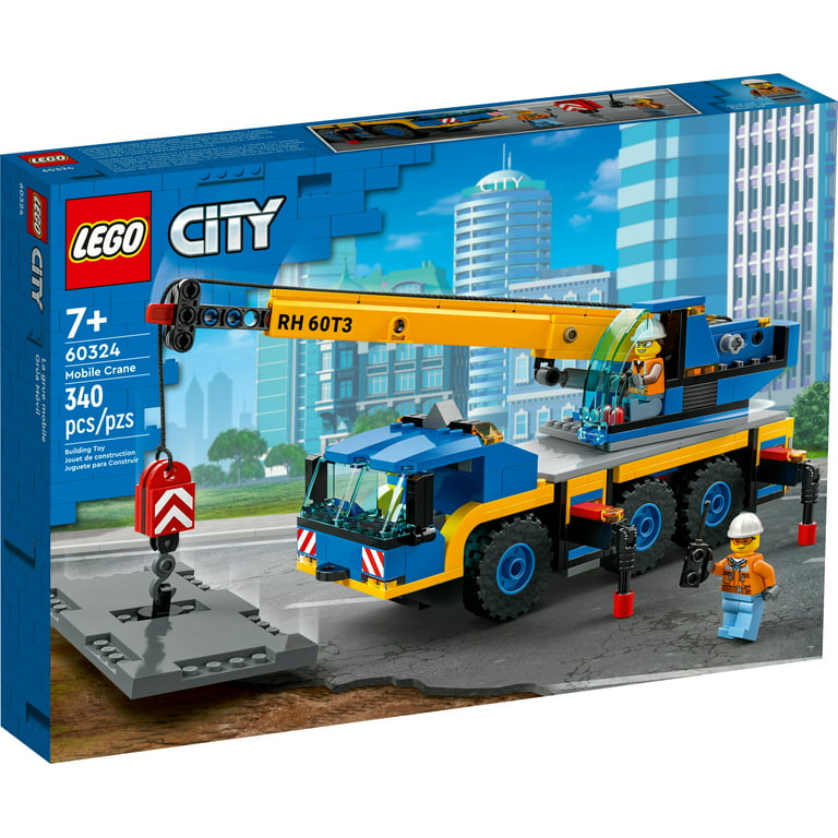LEGO Great Vehicles Crane Truck Toy Building Set 60324 - Vehicle Model, Featuring 2 Minifigures with Tool Toys Kit and Road Plate, Playset for Boys and Girls Ages 7+ - Walmart.com