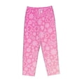 thumbnail image 6 of Uemuo Breast Cancer Pink Ribbons Awareness Pattern Women's Wide Leg Palazzo Lounge Pants with Pockets Light Weight Loose Comfy Casual Pajama Pants-Medium, 6 of 9