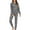 Dark Gray, variant on Besolor Pajamas for Women Sleepwear Casual Star Printed Crewneck Long Sleeve Tops and Pants Loungewear Sets Pjs