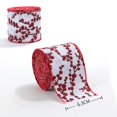 thumbnail image 3 of ILJNDTGBE Christmas Webbing Red Fruit Ribbon Ribbon Wrapping Christmas Decorations Bright Christmas Wrapping Paper Reversible Wrapping Paper Christmas Bundle Heavy Wrapping Paper, 3 of 5
