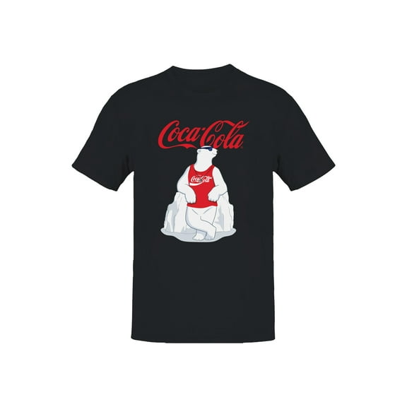 Officially Licensed Coca Cola Cool Polar Bear Design Men's T-shirt