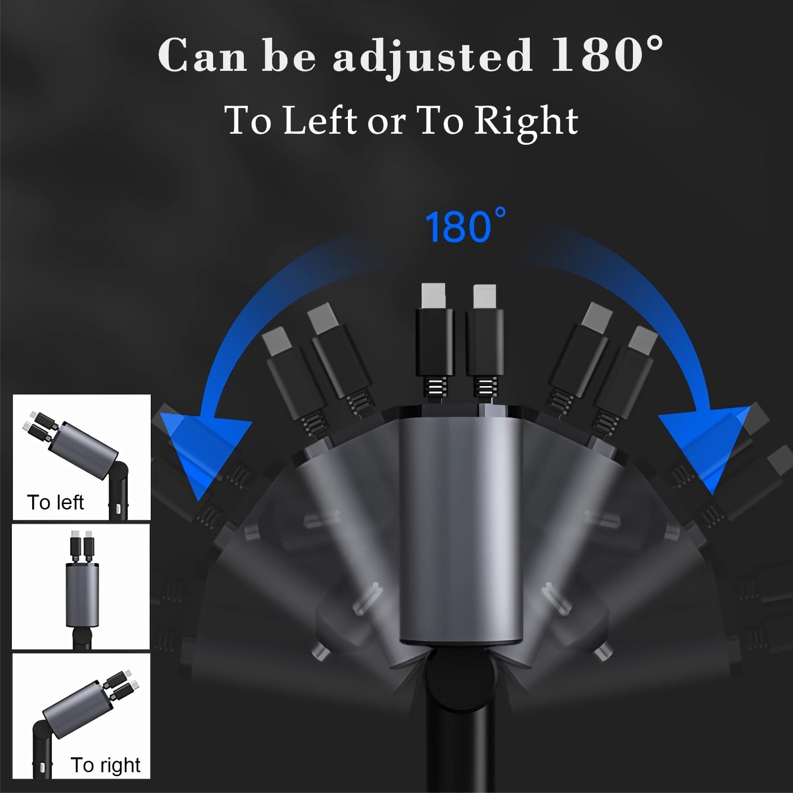Suonee Smartphone 4 in 1 Retractable Car Charger