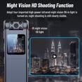 thumbnail image 2 of Multifunctional voice recorder, 1080p high-definition law enforcement recorder, wearable camera, 180° rotating lens, with infrared night vision, suitable for home office use, 2 of 5