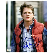 Michael J. Fox Autographed Back to the Future 8?10 Marty McFly Photo