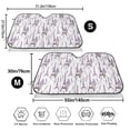 thumbnail image 3 of Fotbe Lavender Flowers Car Windshield Sunshade | Sun Visor Protector Front Window Shade, Keeps Out UV Rays, Keeps Your Vehicle Cool-Medium, 3 of 7