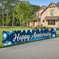 thumbnail image 4 of Decorative Design Anniversary Banner Blue Balloon Heart Pattern Celebration Banner for Anniversary Party Indoor Decoration Event Celebration, 4 of 7