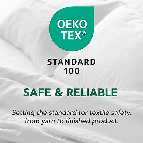 Hotel Quality Modern Bed Skirt with 13 Inch Drop, Machine Washable Solid Dust Ruffle for King Size Bed in White, Easy Fit and Durable Design