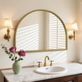 thumbnail image 2 of Dressing Mirror for Wall Decor with Double-row Beaded Frame, Gold, 32"x24", 2 of 4