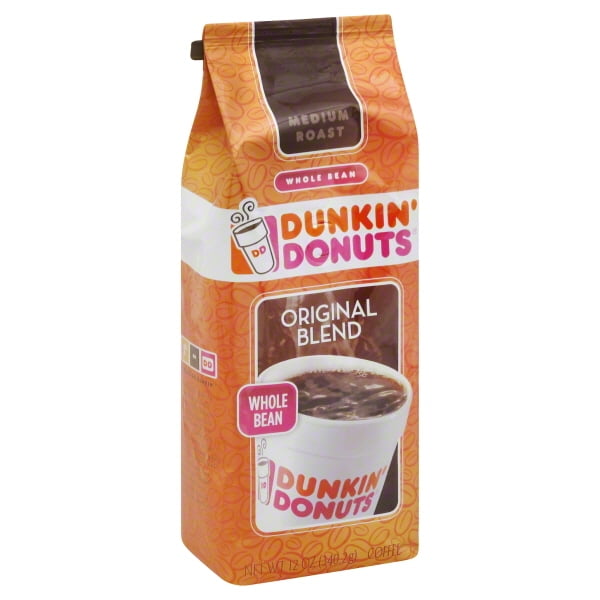 Dunkin' Donuts Medium Roast Whole Bean Coffee Original Blend Walmart
