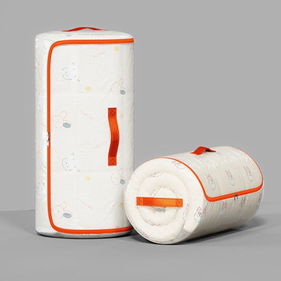 Herunwer Clothing Storage Bags With Handle And Zipper Travel Moving Bags For Small Clothes Throw Pillows Quilts Fabric