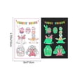 thumbnail image 3 of Wooowa Easter Glow In The Dark Temporary Tattoo Bunny Egg Pattern Waterproof Sweatproof Festive Party Sticker For All Ages, 3 of 6