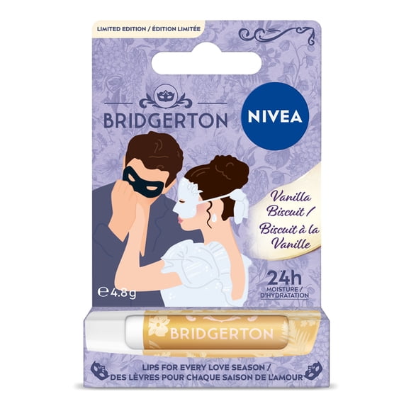 NIVEA Baume à lèvres Biscuit Vanille, Édition Limitée Bridgerton Soin à lèvres, 4,8 g