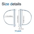 thumbnail image 2 of 10pcs Safety Coupler Pin Lock Shaft, 5/16 Inch Pto Lock Shaft With Round Thread Retainer, 2 of 5