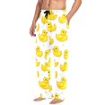 thumbnail image 2 of FORMRS Mens Pajama Pants with Pockets Cotton Sleepwear Lounge Bottoms Sizes S-2XL, Yellow Rubber Ducks, 2 of 7