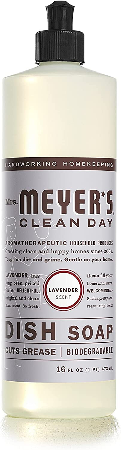 Mrs. Meyer's Liquid Dish Soap Variety, 1 Lemon Verbena, 1 Basil, 1 Lavender, 1 CT